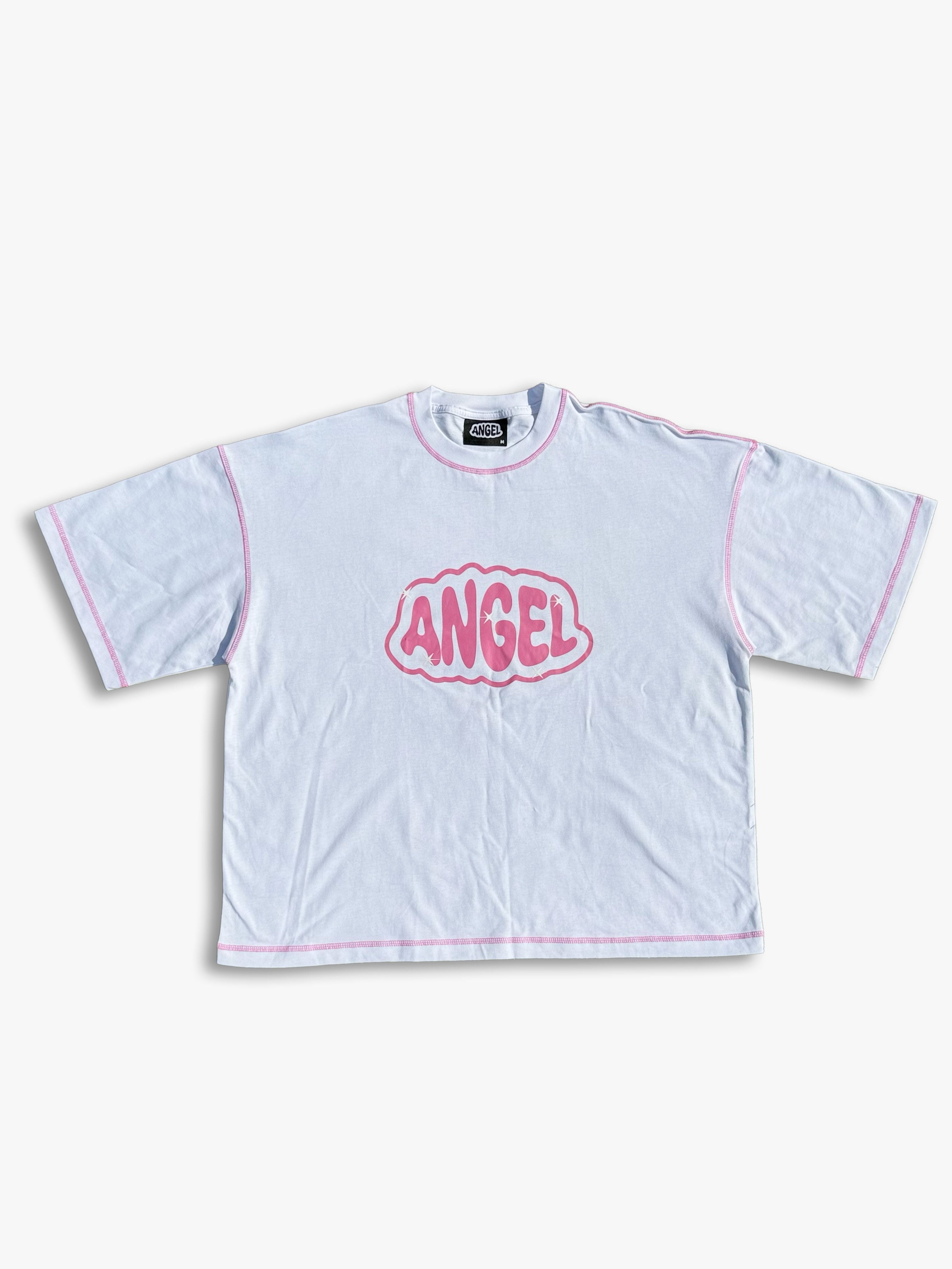 Angel Tee White/Pink